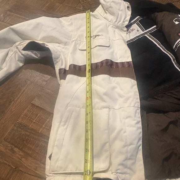 Orage Kids Puffer Jacket - Cream and Brown Size 14. Great condition! - Picture 3 of 16